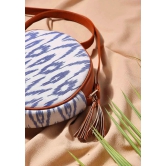 Blue & White Ikat Sling bag