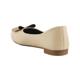 Shoetopia Beige Womens Casual Ballerinas - None