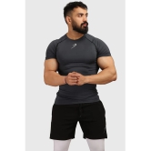 Fuaark - Grey Polyester Slim Fit Mens Compression T-Shirt ( Pack of 1 ) - None