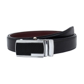 Zacharias - Black Leather Men's Reversible Belt ( Pack of 1 ) - None