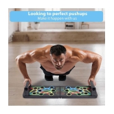 ODDISH Push Up Board -with 14-in-one Muscle Toning System, Multifunctional Colour Coded Foldable Push up Board for Body Muscle Training - Multi Color