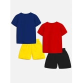 Trampoline Multicolor Cotton Blend Boys T-Shirt & Shorts ( Pack of 2 ) - None