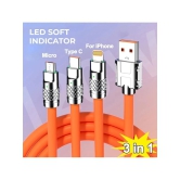 Tecsox Orange 5 A Multi Pin Cable 1 Meter - Orange