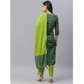 miravan - Green Straight Rayon Women's Stitched Salwar Suit ( Pack of 1 ) - None