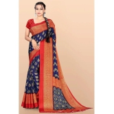 LEELAVATI - Multicolor Crepe Saree With Blouse Piece ( Pack of 1 ) - Multicolor