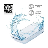 Treo By Milton 1600 Ovensafe Rectangle Borosilicate Glass Dish, 1600 ml, Transparent | Microwave Safe | OTG Safe | Freezer Safe | Dishwasher Safe - Transparent