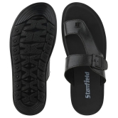 Stanfield - Black Mens Leather Slipper - None