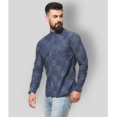 Campus Sutra Cotton Regular Fit Checks Full Sleeves Mens Casual Shirt - Blue ( Pack of 1 ) - None