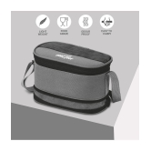 Milton Triple Decker Stainless Steel Lunch Box, Black