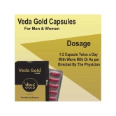 Veda Gold Capsules | 2x Stamina & Strength | Ayurvedic Supplements For Men & Women For Strength, Power, Energy & Stamina | Increases Vitality, Vigor & Counters Weakness, 20 Capsules