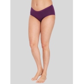 ILRASO - Purple Cotton Solid Women's Hipster ( Pack of 1 ) - None