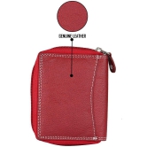 Tough - Leather Card Holder ( Pack of 1 ) - Red