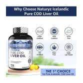 NATURYZ Icelandic COD Liver Fish Oil Capsules with Natural Omega 3 & Vitamins (A & D) - 90 softgels