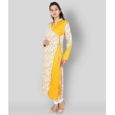 Rangun - Multicolor Rayon Womens Angrakha Kurti - L