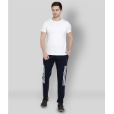 Zeffit - Navy Blue Cotton Blend Mens Sports Trackpants ( Pack of 1 ) - XL