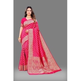 OFLINE SELCTION - Rani Silk Saree With Blouse Piece ( Pack of 1 ) - Rani