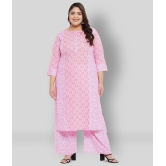 Tissu - Pink Straight Cotton Women's Stitched Salwar Suit ( Pack of 1 ) - None