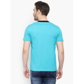 Glito - Blue Cotton Blend Regular Fit Mens T-Shirt ( Pack of 1 ) - None