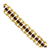 PAYSTORE Gold Plated Beaded Rudraksha Bracelet for Men - None