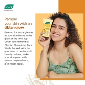 Joy Ubtan Face Wash For Tan Removal with Saffron & Turmeric 300ml, (Pack of 2 X 150ml)