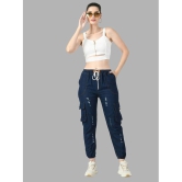 DKGF Fashion - Navy Blue Denim Jogger Womens Jeans ( Pack of 1 ) - None