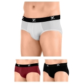 XYXX Pack of 3 Modal Mens Briefs ( Multi ) - XL