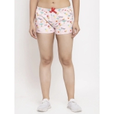 Wolfpack Women Pink Printed Shorts-XL