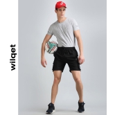 Mens Cargo Shorts-Black / M