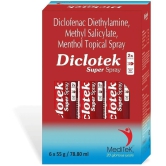 MEDITEK DICLOTEK ADVANCE PAIN RELIEF SPRAY - Pain Relief Spray ( Pack Of 6 )