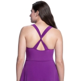 Amante Nylon Purple Beach Dresses - - None