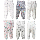 NammaBaby - Cotton Blend Multi Color Trackpant For Baby Boy ( Pack of 6 ) - None