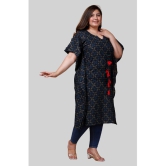 miravan - Blue Cotton Women's Kaftan Kurti ( Pack of 1 ) - None