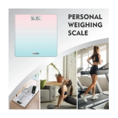 Healthgenie Digital Weight Machine Tempered lass Pastel Shade Digital Bathroom Weighing Scales