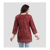 Meher Impex - Maroon Crepe Womens Tunic ( Pack of 1 ) - None