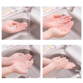 Portable Hand Washing Bath Flower Shape Paper Soap Strips In Test Tube Bottle-Yellow