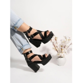 Shoetopia - Black Women''s Sandal Heels - None