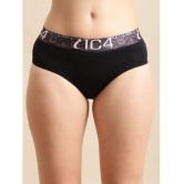 IC4 - Black Hipster Polyester Solid Women's Hipster ( Pack of 1 ) - None