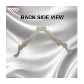 LYKAA White Girls Banana Clip ( Pack of 2 ) - White