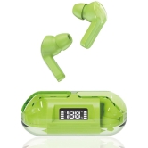 COREGENIX Slide Digitaldisplay Bluetooth True Wireless (TWS) In Ear 30 Hours Playback Low Latency IPX5(Splash & Sweat Proof) Green