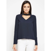 Oxolloxo Women Navy Blue Solid Top