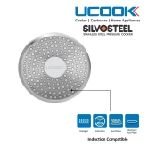 UCOOK By United Ekta Engg. Stainless Steel Silvo Induction Pressure Cooker, 3 Litre, Silver