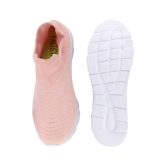 Women Pink Sports Slip-On Walking Shoes-3