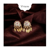 VIVASTRI Golden Chandbalis Earrings ( Pack of 1 ) - Golden