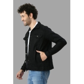 DKGF Fashion Cotton Blend Mens Denim Jacket - Black ( Pack of 1 ) - None