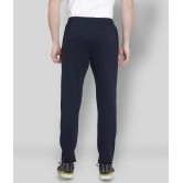 Zeffit - Navy Blue Cotton Blend Mens Sports Trackpants ( Pack of 1 ) - XL