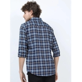 Ketch Polyester Slim Fit Checks Full Sleeves Mens Casual Shirt - Navy Blue ( Pack of 1 ) - None