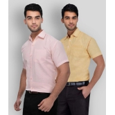 DESHBANDHU DBK - Multicolor Cotton Regular Fit Mens Formal Shirt (Pack of 2) - None