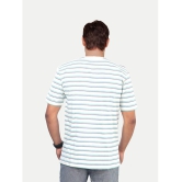 Radprix Cotton Regular Fit Striped Half Sleeves Mens T-Shirt - White ( Pack of 1 ) - None