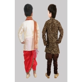 Coxxup Multicolor Silk Blend Boys Sherwani ( Pack of 2 ) - None