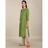 Karigari - Straight Rayon Green Women's Kurti ( Pack of 1 ) - None